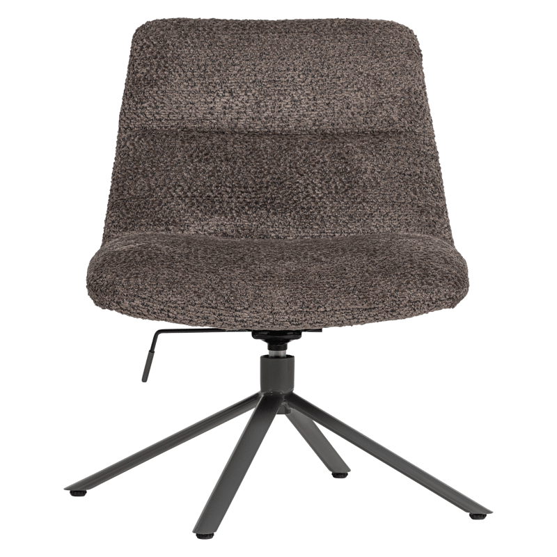 Justerbar Snurrfåtölj Soren - Brun - Möbler - Fåtölj & stolar - Fåtölj - Fåtölj utan armstöd