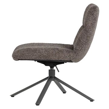 Justerbar Snurrfåtölj Soren - Brun - Möbler - Fåtölj & stolar - Fåtölj - Fåtölj utan armstöd