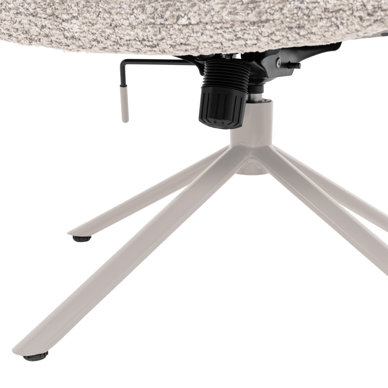 Justerbar Snurrfåtölj Soren - Grå - Möbler - Fåtölj & stolar - Fåtölj