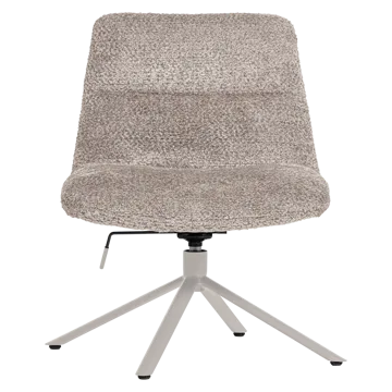 Justerbar Snurrfåtölj Soren - Grå - Möbler - Fåtölj & stolar - Fåtölj