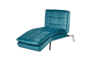 Karyne Schäslong 179 cm - Blå/Silver - Möbler - Fåtölj & stolar - Fåtölj - Liggfåtölj