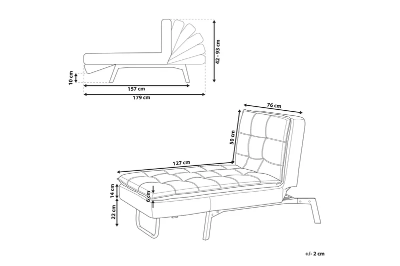 Karyne Schäslong 179 cm - Red - Möbler - Fåtölj & stolar - Fåtölj - Liggfåtölj