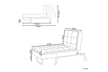 Karyne Schäslong 179 cm - Red - Möbler - Fåtölj & stolar - Fåtölj - Liggfåtölj