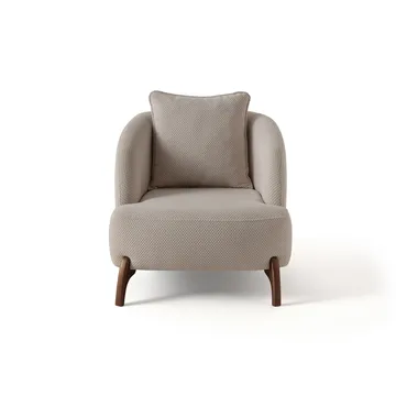 Kelnor Öronlappsfåtölj 80x78x80 cm - Beige - Möbler - Fåtölj & stolar - Fåtölj - Öronlappsfåtölj