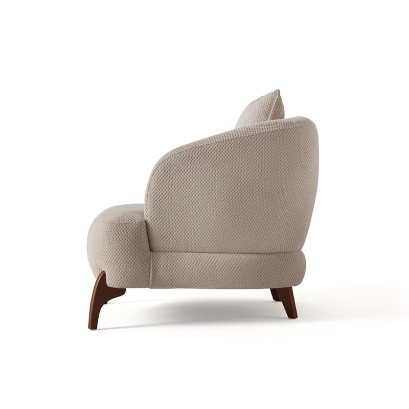 Kelnor Öronlappsfåtölj 80x78x80 cm - Beige - Möbler - Fåtölj & stolar - Fåtölj - Öronlappsfåtölj