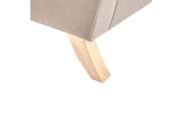 Fåtölj Kiberg - Taupe, ljust trä - Möbler - Fåtölj & stolar - Fåtölj