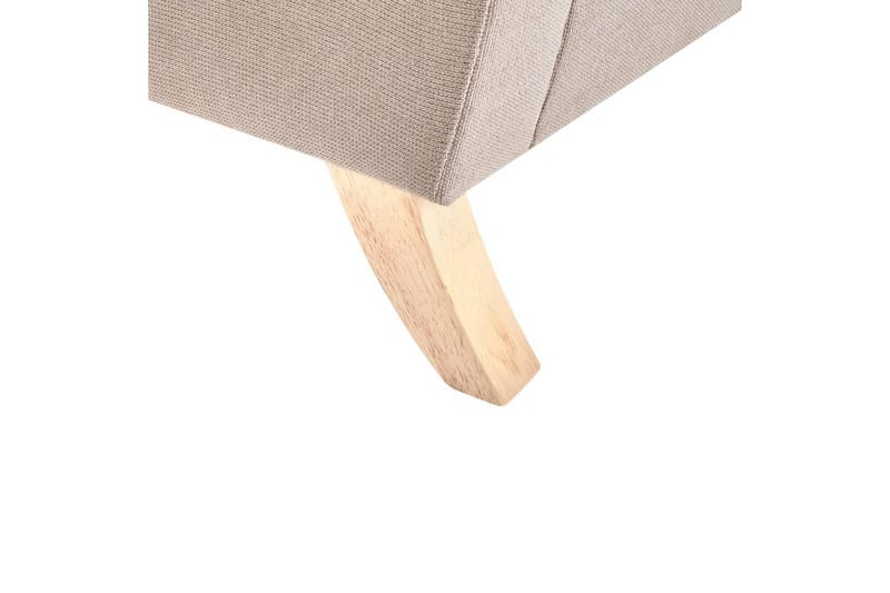 Fåtölj Kiberg - Taupe, ljust trä - Möbler - Fåtölj & stolar - Fåtölj