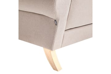 Fåtölj Kiberg - Taupe, ljust trä - Möbler - Fåtölj & stolar - Fåtölj