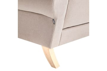 Fåtölj Kiberg - Taupe, ljust trä - Möbler - Fåtölj & stolar - Fåtölj