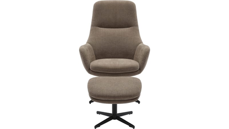 Kiresto Fåtölj med pall snurrfunktion - Grå - Möbler - Fåtölj & stolar - Fåtölj - Biofåtölj & reclinerfåtölj