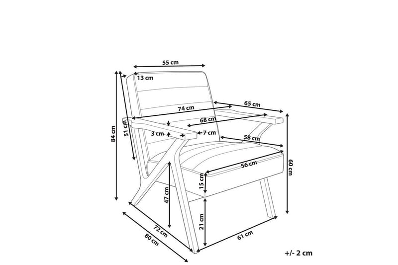 Fåtölj Kisa - Brunt, mörkt trä - Möbler - Fåtölj & stolar - Fåtölj