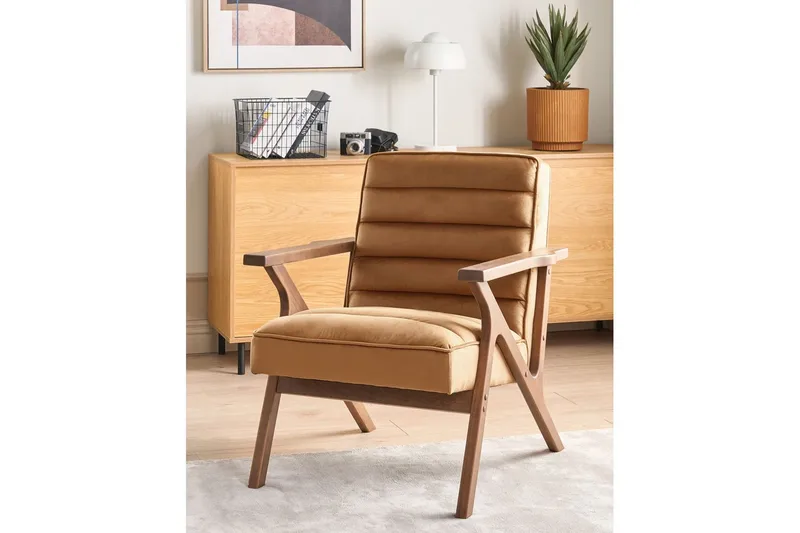 Fåtölj Kisa - Brunt, mörkt trä - Möbler - Fåtölj & stolar - Fåtölj