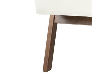 Fåtölj Kisa - Vitt, mörkt trä - Möbler - Fåtölj & stolar - Fåtölj