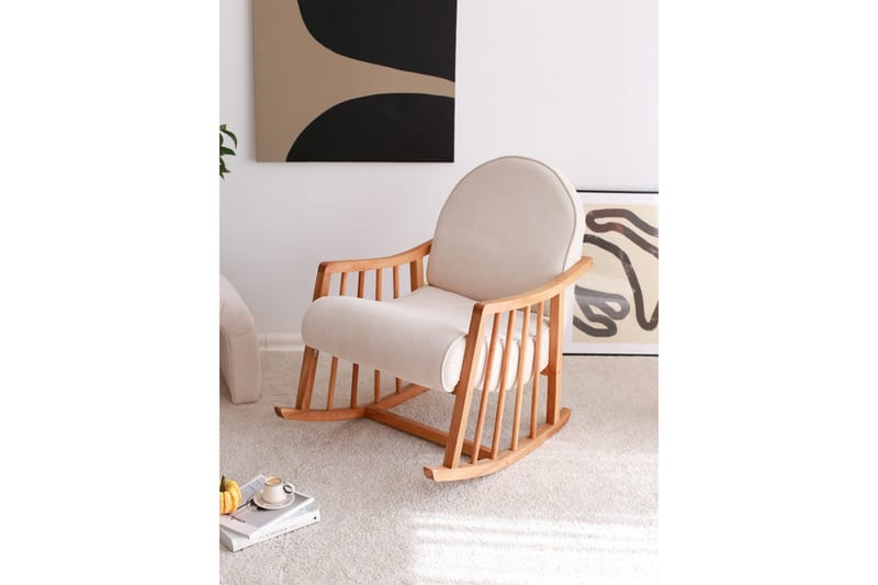 Klea Fåtölj - Vit - Möbler - Barnmöbler - Barnstol - Gungstol barn