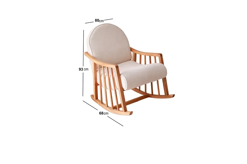Klea Fåtölj - Vit - Möbler - Barnmöbler - Barnstol - Gungstol barn