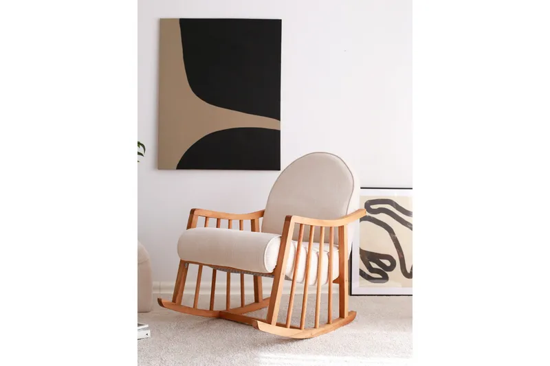 Klea Fåtölj - Vit - Möbler - Barnmöbler - Barnstol - Gungstol barn