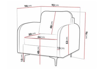 Knocklong Fåtölj Dark Beige/Mocca - Möbler - Fåtölj & stolar - Fåtölj
