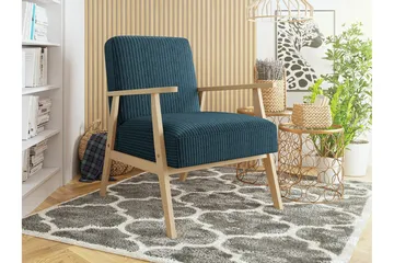 Knocklong Fåtölj Dark blue/Tree - Möbler - Fåtölj & stolar - Fåtölj