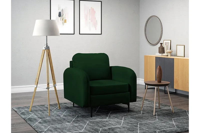 Knocklong Fåtölj Dark green - Möbler - Fåtölj & stolar - Fåtölj