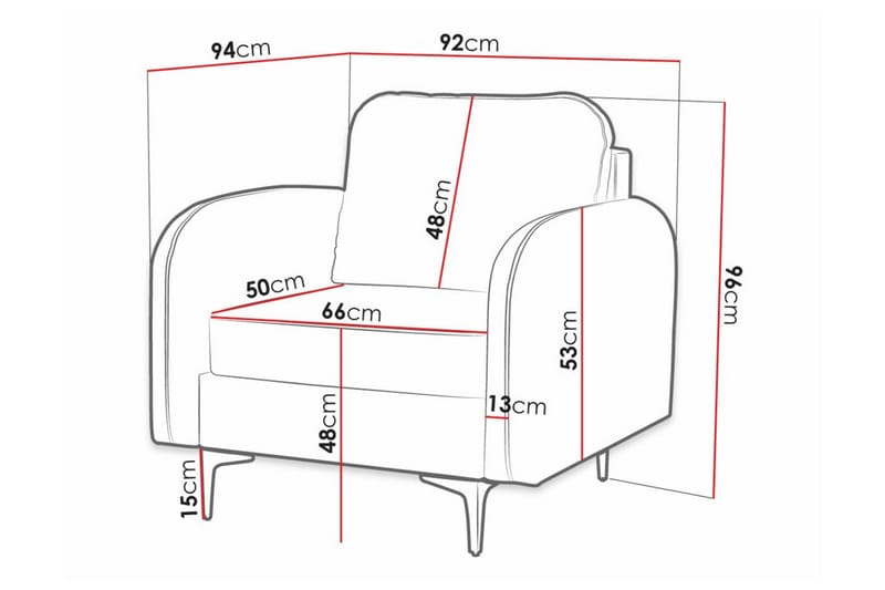Knocklong Fåtölj Dark grey - Möbler - Fåtölj & stolar - Fåtölj