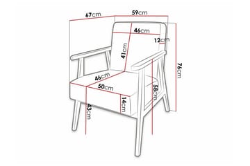 Knocklong Fåtölj Yellow/Brown - Möbler - Fåtölj & stolar - Fåtölj