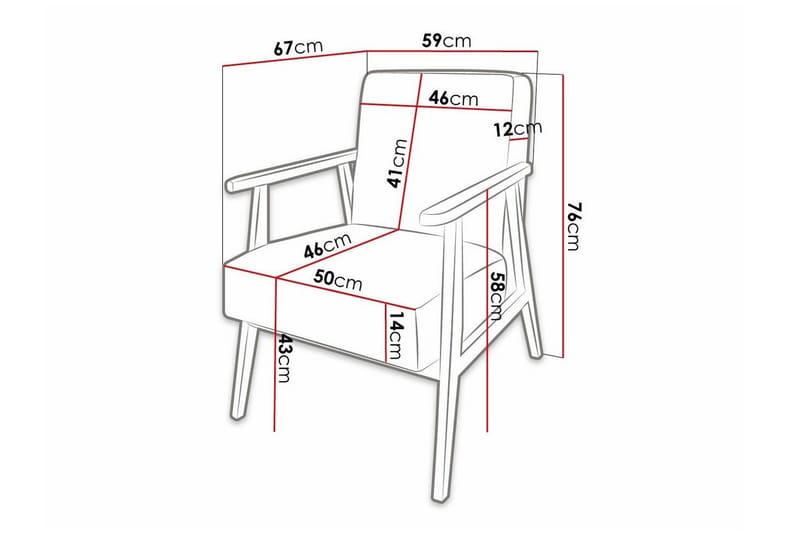 Knocklong Fåtölj Yellow/Brown - Möbler - Fåtölj & stolar - Fåtölj