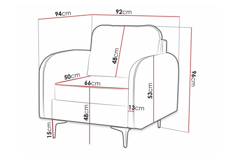 Knocklong Fåtölj Pink - Möbler - Fåtölj & stolar - Fåtölj