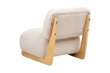 Fåtölj Kokkola - Beige, ljust trä - Möbler - Fåtölj & stolar - Fåtölj