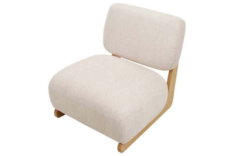 Fåtölj Kokkola - Beige, ljust trä - Möbler - Fåtölj & stolar - Fåtölj