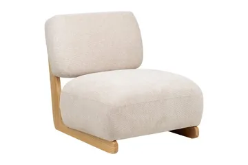 Fåtölj Kokkola - Beige, ljust trä - Möbler - Fåtölj & stolar - Fåtölj