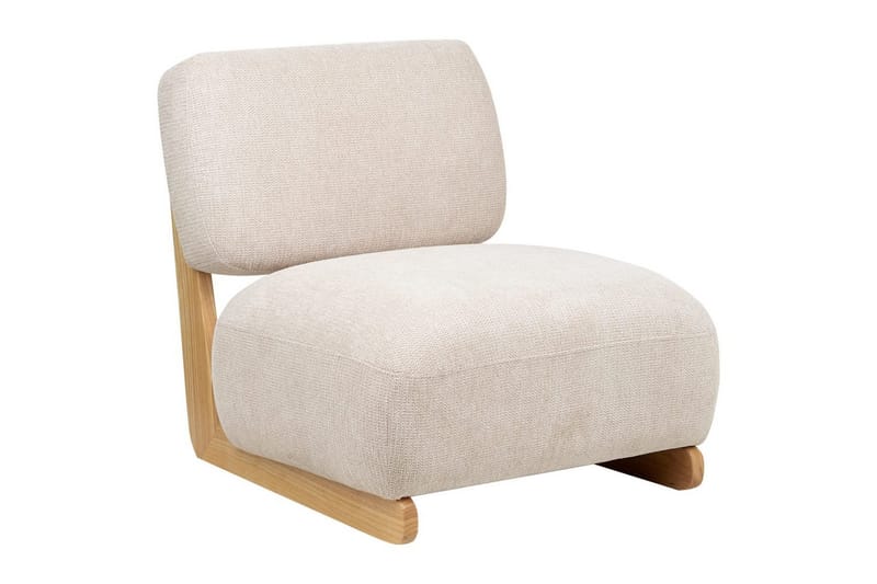 Fåtölj Kokkola - Beige, ljust trä - Möbler - Fåtölj & stolar - Fåtölj