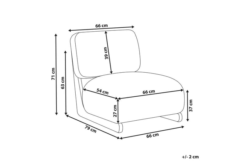 Fåtölj Kokkola - Beige, ljust trä - Möbler - Fåtölj & stolar - Fåtölj