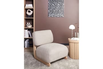 Fåtölj Kokkola - Beige, ljust trä - Möbler - Fåtölj & stolar - Fåtölj