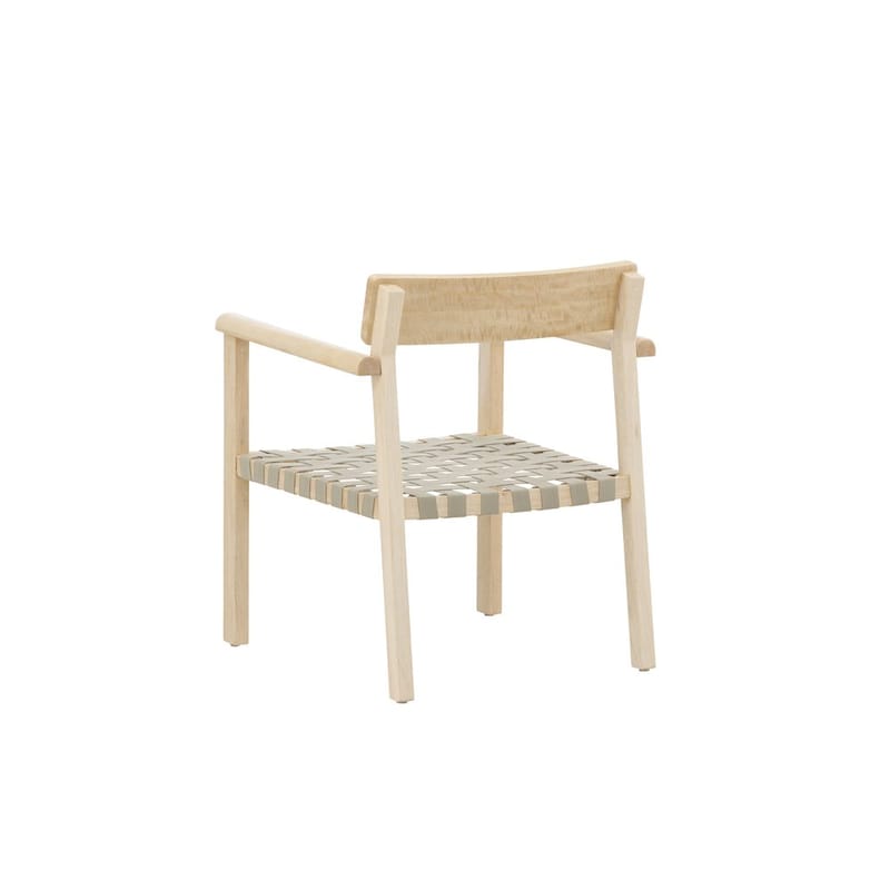 Krois Fåtölj med Armstöd i Trä med Tygdetaljer - Beige - Möbler - Fåtölj & stolar - Fåtölj