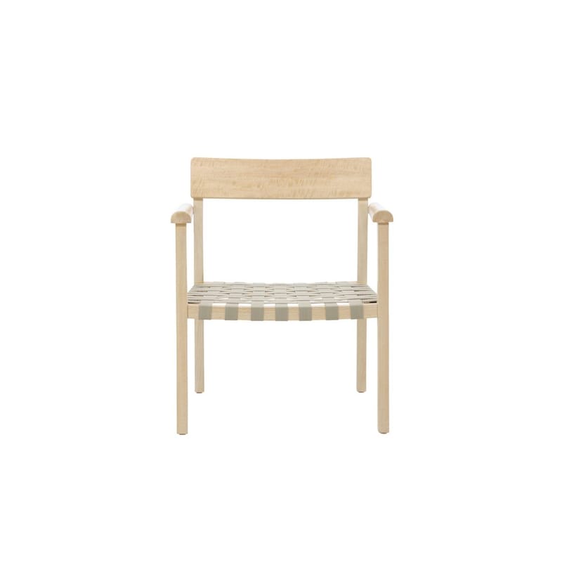 Krois Fåtölj med Armstöd i Trä med Tygdetaljer - Beige - Möbler - Fåtölj & stolar - Fåtölj