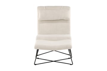 Laconia Fåtölj - Vit - Möbler - Fåtölj & stolar - Fåtölj - Fåtölj med fotpall