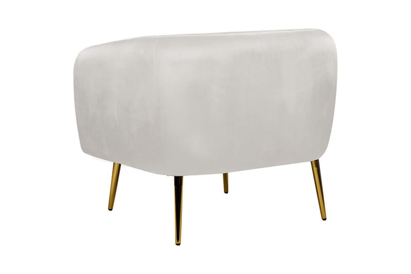 Fåtölj Laconia - Grå, guld - Möbler - Fåtölj & stolar - Fåtölj