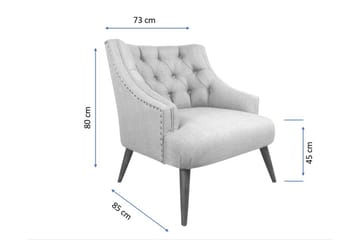 Lamonti Fåtölj - Indigoblå/Natur - Möbler - Fåtölj & stolar - Fåtölj