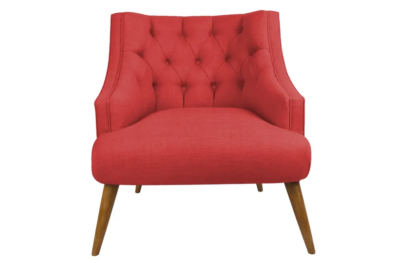 Lamonti Fåtölj - Röd/Natur - Möbler - Fåtölj & stolar - Fåtölj