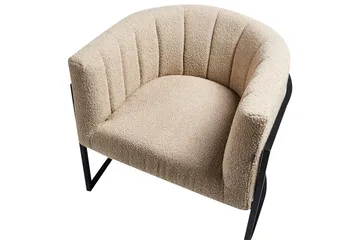 Fåtölj Larvik II Beige/svart - Beige/svart - Möbler - Fåtölj & stolar - Fåtölj