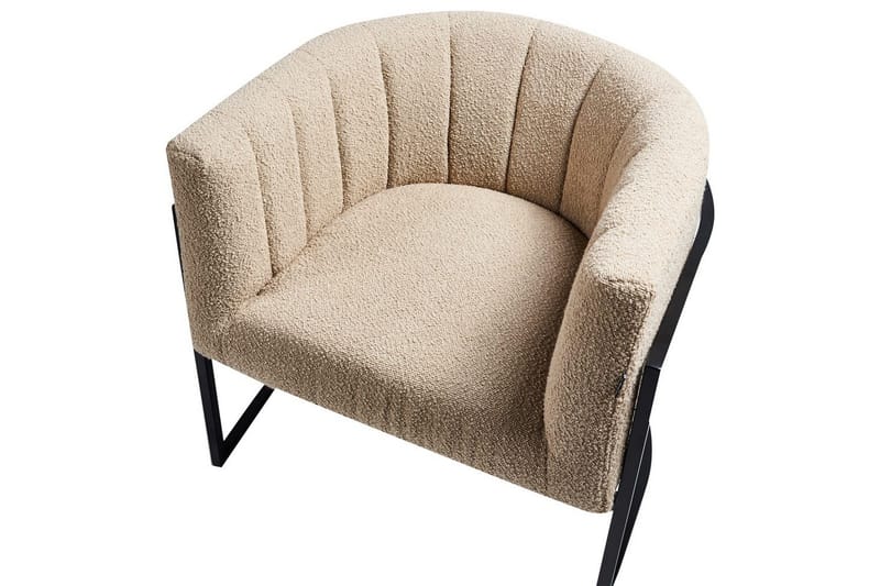 Fåtölj Larvik II Beige/svart - Beige/svart - Möbler - Fåtölj & stolar - Fåtölj