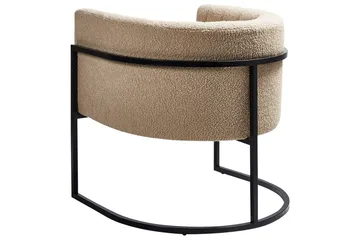 Fåtölj Larvik II Beige/svart - Beige/svart - Möbler - Fåtölj & stolar - Fåtölj