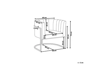 Fåtölj Larvik II Beige/svart - Beige/svart - Möbler - Fåtölj & stolar - Fåtölj