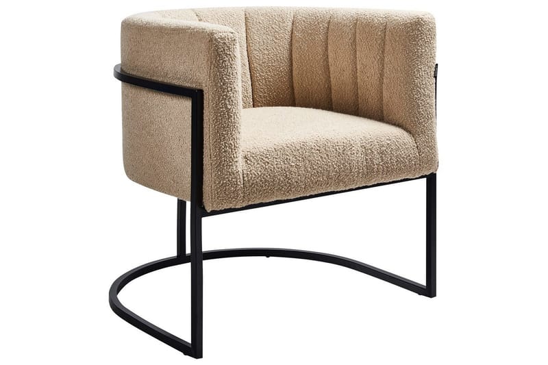 Fåtölj Larvik II Beige/svart - Beige/svart - Möbler - Fåtölj & stolar - Fåtölj