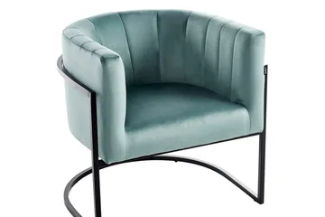 Fåtölj Larvik II Grön/Svart - Grön/Svart - Möbler - Fåtölj & stolar - Fåtölj