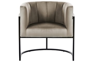 Fåtölj Larvik II Taupe/svart - Taupe/svart - Möbler - Fåtölj & stolar - Fåtölj
