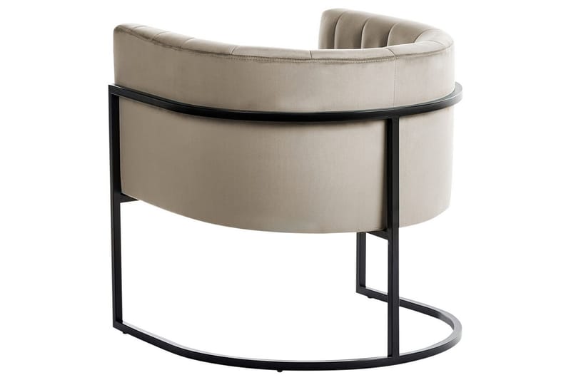 Fåtölj Larvik II Taupe/svart - Taupe/svart - Möbler - Fåtölj & stolar - Fåtölj
