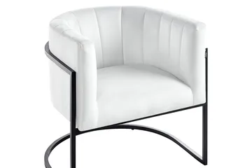 Fåtölj Larvik II Vit/Svart - Vit/Svart - Möbler - Fåtölj & stolar - Fåtölj