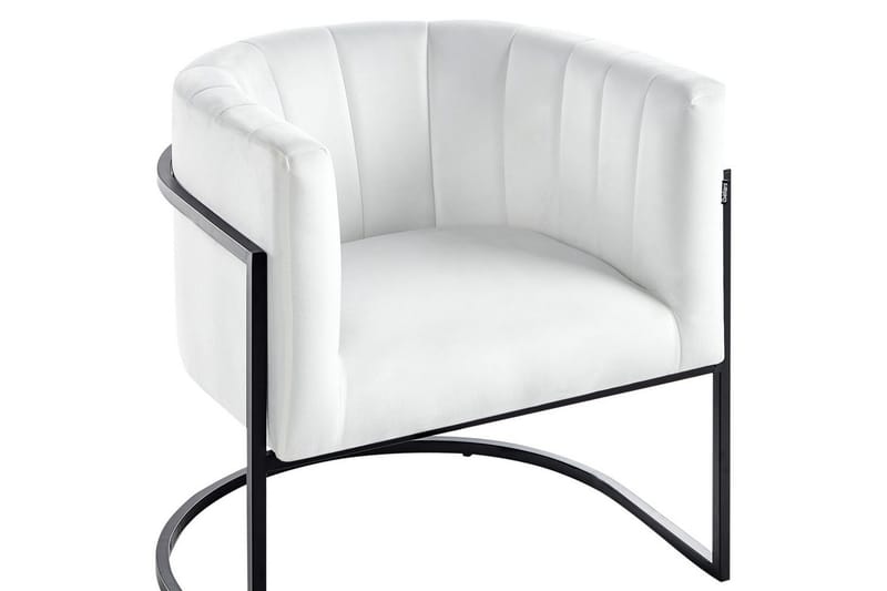 Fåtölj Larvik II Vit/Svart - Vit/Svart - Möbler - Fåtölj & stolar - Fåtölj