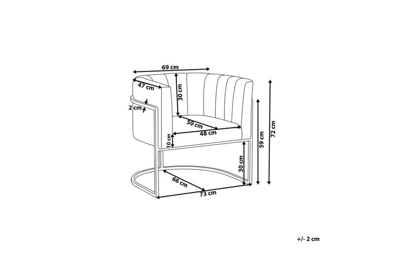 Fåtölj Larvik II Vit/Svart - Vit/Svart - Möbler - Fåtölj & stolar - Fåtölj